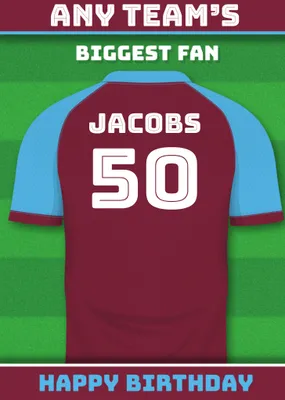 Football Legends Birthday Card