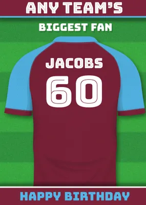 Football Legends Birthday Card