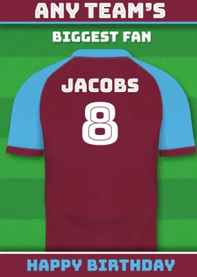 Football Legends Birthday Card