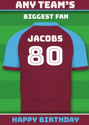 Football Legends Birthday Card