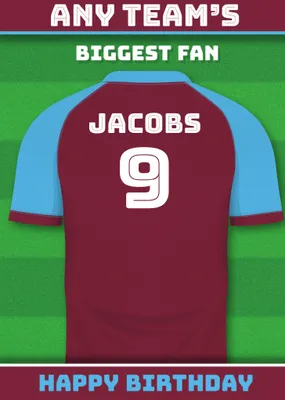 Football Legends Birthday Card