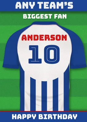 Football Legends Birthday Card