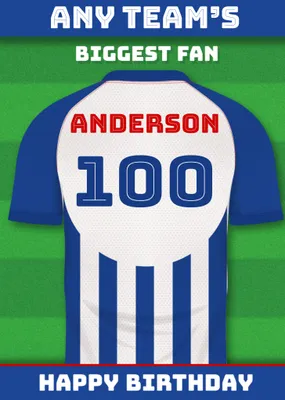 Football Legends Birthday Card