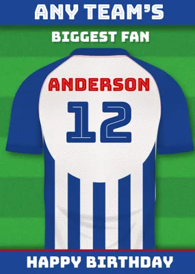 Football Legends Birthday Card