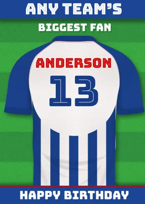 Football Legends Birthday Card