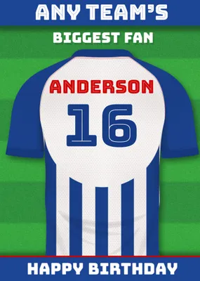 Football Legends Birthday Card