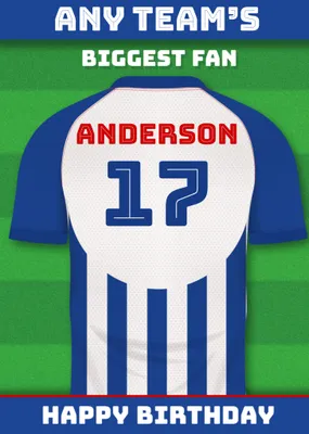 Football Legends Birthday Card