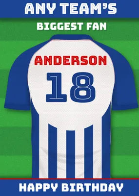 Football Legends Birthday Card