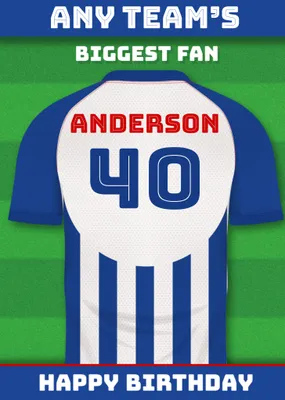 Football Legends Birthday Card