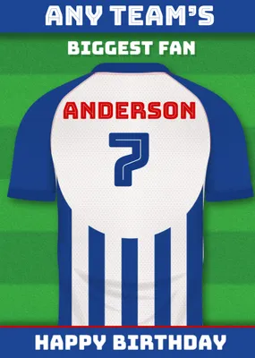 Football Legends Birthday Card