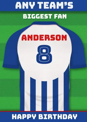 Football Legends Birthday Card