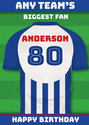 Football Legends Birthday Card