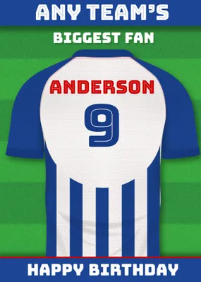 Football Legends Birthday Card