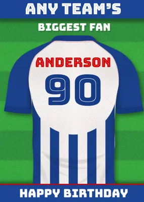 Football Legends Birthday Card