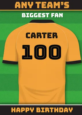 Football Legends Birthday Card