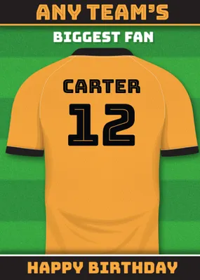 Football Legends Birthday Card