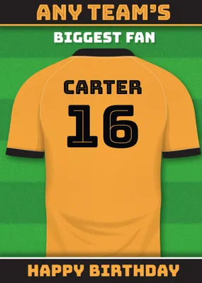 Football Legends Birthday Card