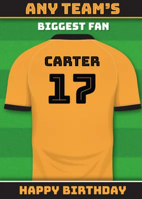 Football Legends Birthday Card