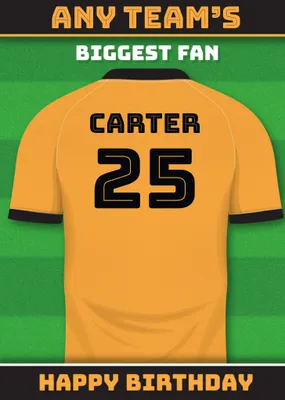 Football Legends Birthday Card