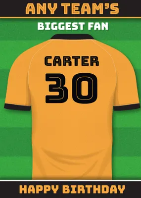 Football Legends Birthday Card