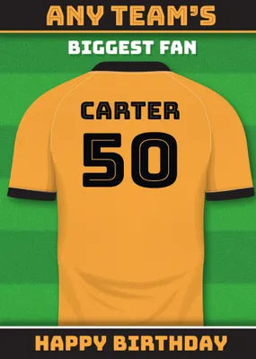 Football Legends Birthday Card