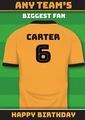 Football Legends Birthday Card