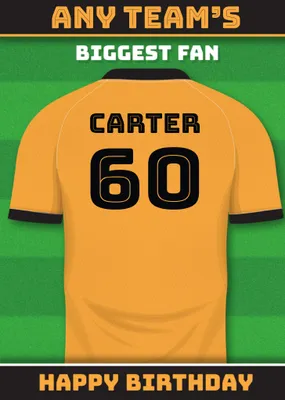 Football Legends Birthday Card