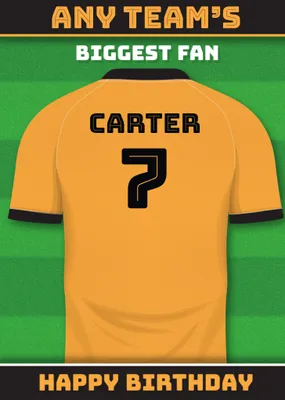 Football Legends Birthday Card