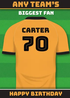 Football Legends Birthday Card