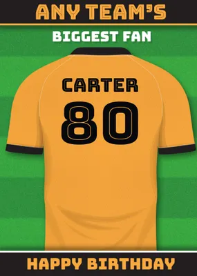 Football Legends Birthday Card