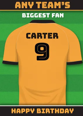 Football Legends Birthday Card