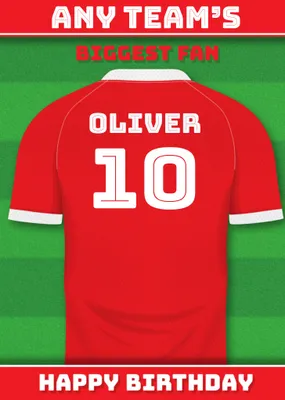 Football Legends Birthday Card