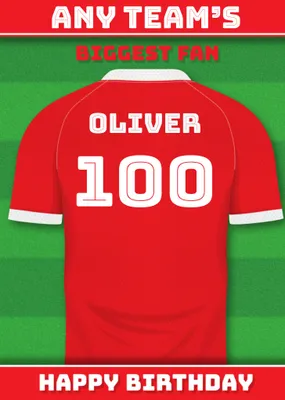 Football Legends Birthday Card