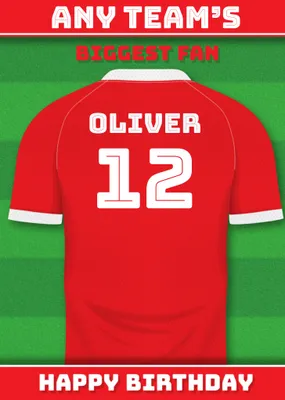 Football Legends Birthday Card