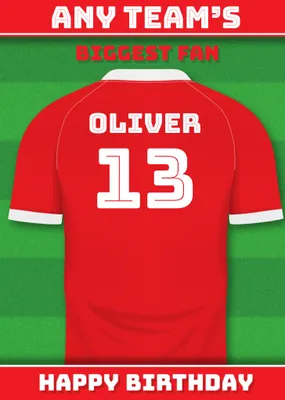 Football Legends Birthday Card