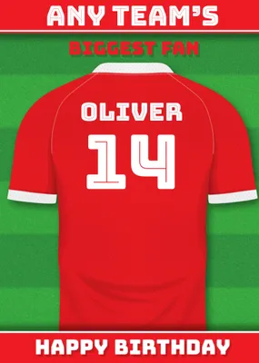 Football Legends Birthday Card