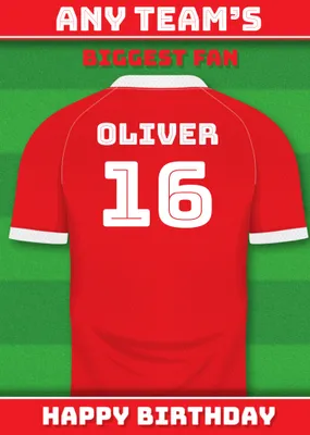 Football Legends Birthday Card