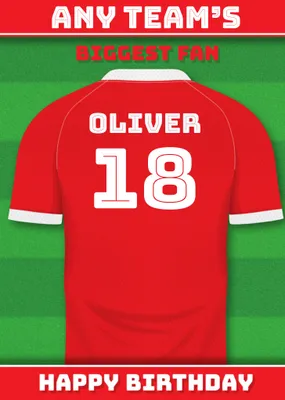 Football Legends Birthday Card