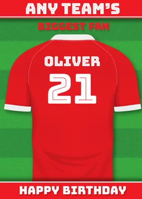 Football Legends Birthday Card