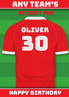 Football Legends Birthday Card