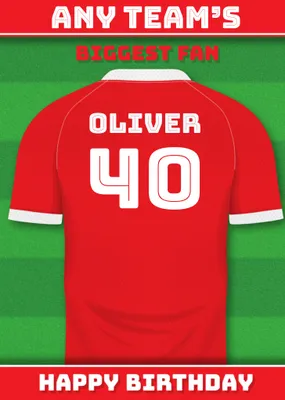 Football Legends Birthday Card