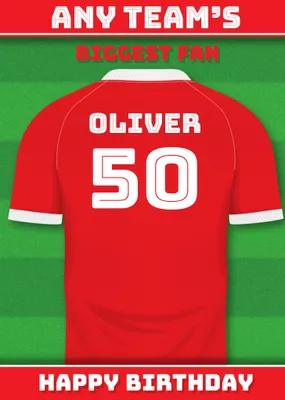 Football Legends Birthday Card