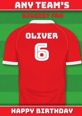 Football Legends Birthday Card