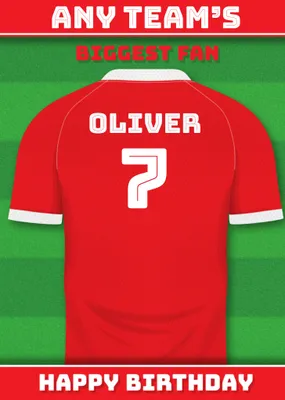 Football Legends Birthday Card