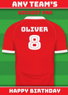 Football Legends Birthday Card