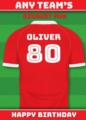 Football Legends Birthday Card