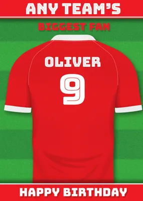 Football Legends Birthday Card