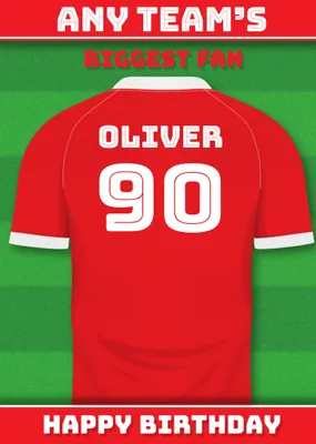 Football Legends Birthday Card