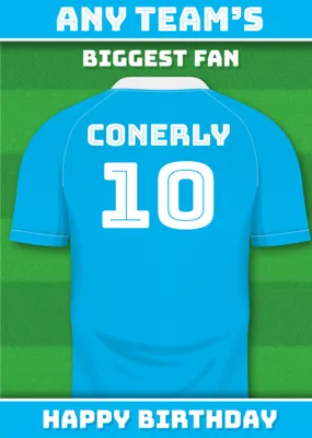 Football Legends Birthday Card