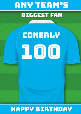 Football Legends Birthday Card